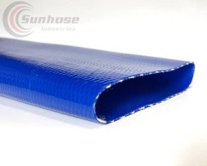 blue-layflat-delievry-hose pvc layflat water discharge hose