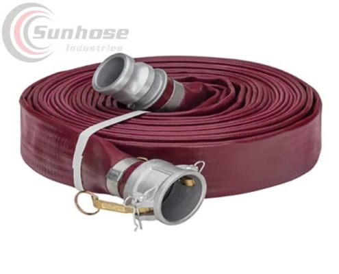 heavy duty layflat hose with couplings