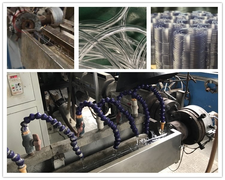 Production of clear pvc flexible hose