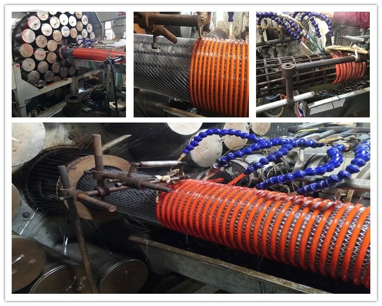 Production of Heavy Duty PVC Fabric Reinforced Suction Hose Corrugated