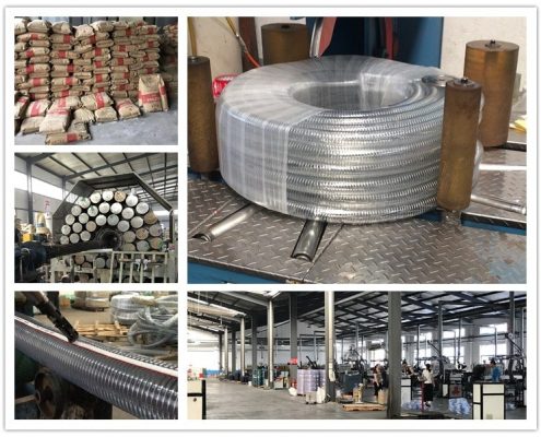 pvc-steel-wire-suction-hose material of clear pvc wire reinforced flexible hose