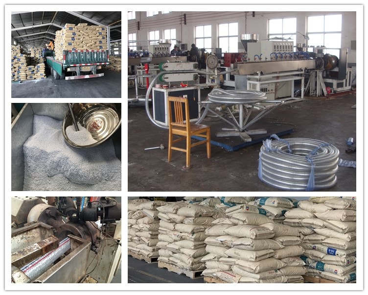 production of wire reinforced pvc hose