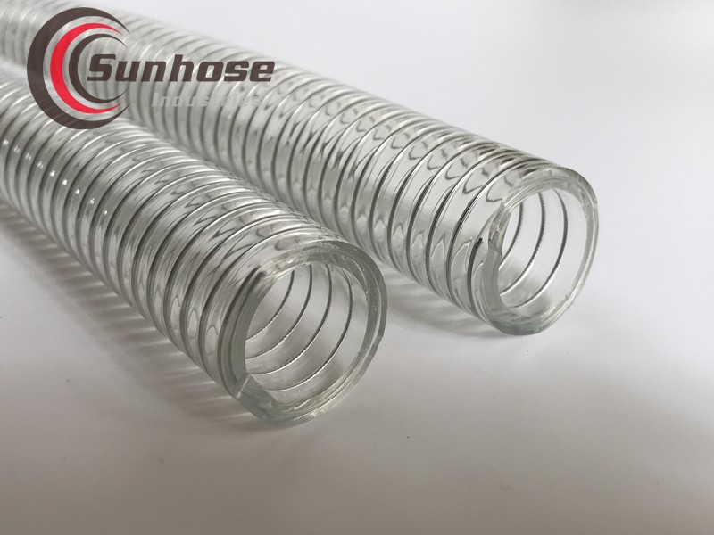 transparent PVC steel wire hose